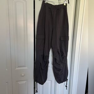 ZARA dark gray cargo sweatpants